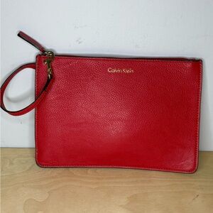 Calvin Klein cosmetic bag wristlet
